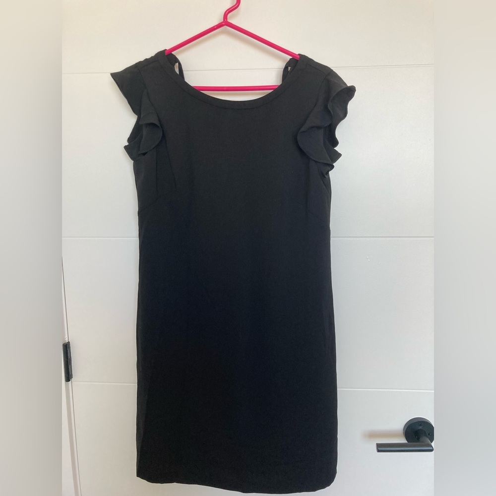 NWT Black Ruffle Sleeve Dress